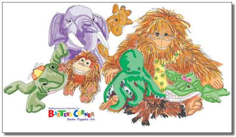 The Gang at Baxter's Corner - Removable Wall Decal from "What A Tree It Will Be!" Storybook