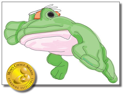 Fred the Frog Removable Wall Decal 34" x 24" from "Sideways Fred" Storybook