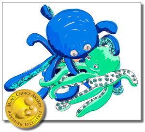 Oakley the Octopus Removable Wall Decal 24" x 34" from "Oakley in Knots" Storybook