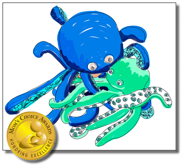 Oakley the Octopus Removable Wall Decal 24" x 34" from "Oakley in Knots" Storybook