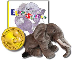 Ellema Gift Set - "Ellema Sneezes" Hardcover Book & Folkmanis Puppet