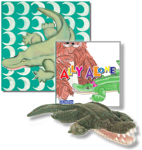 “Ally Alone” (hardcover) + Puppet + Painting