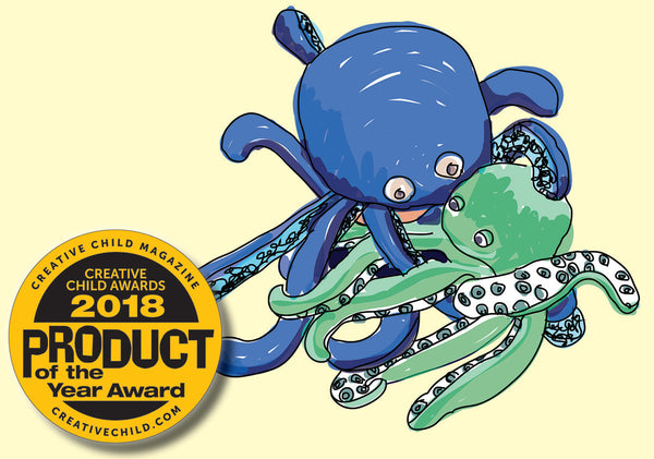 Oakley the Octopus Removable Wall Decal 24" x 34" from "Oakley in Knots" Storybook